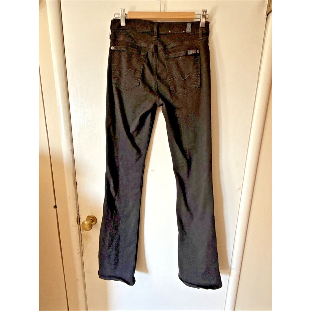 7 For All Mankind B(air) Original Bootcut Stretch Black Jeans Women's Size 27x32 - Picture 4 of 10